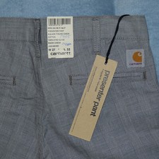 Carhartt Herren Hose presenter pant W27 L32 Chino 27 / 32 grau 100% Cotton - NEU