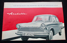 Lloyd Arabella Borgward gestempelt 9/1959 8S. A4  Deutsch Prospekt Brochure 542
