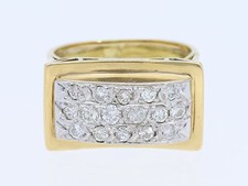 Diamanten ring art deco antik - diamanten,
