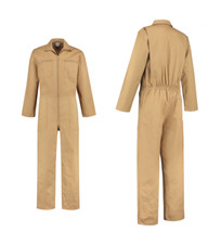 2er Pack Arbeitskombi Overall beige khaki Arbeitsoverall Arbeitsanzug Rallykombi