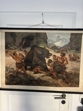 Alte Schulwandkarte Rollkarte