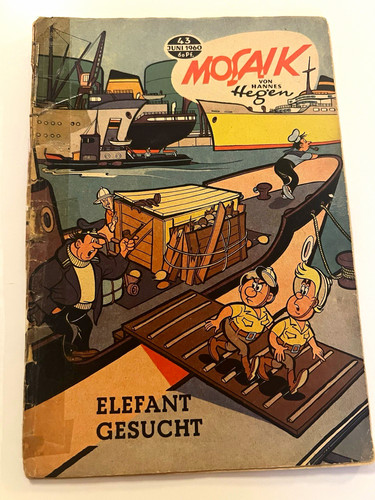 Mosaik hannes hegen - hegen, elefant