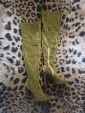 Overknee Stiefel 41 Gold