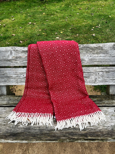 Klippan wolldecke nordisch rot - klippan,