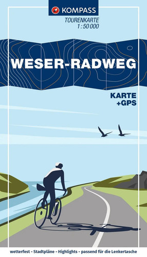 Kompass fahrrad tourenkarte - kompass, fahrrad-tourenkarte