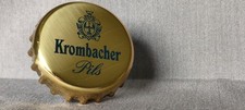 Krombacher Kapselheber Flaschenöffner Kronkorken 24 Karat Feingold vergoldet