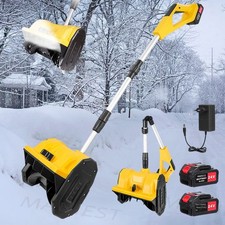 Elektrische Schneefräse Schneekehrmaschine Kehrmaschine Schneeschieber mit Akku