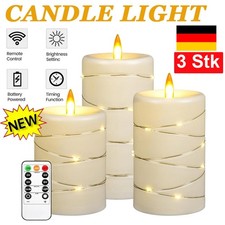 3x LED Kerzen Flammenlose