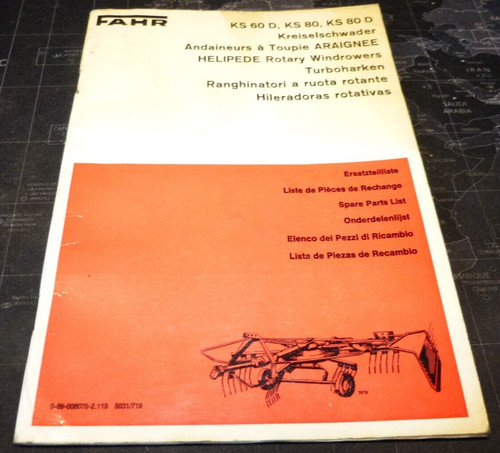 Fahr ersatzteilliste - fahr,