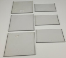 Warhammer Fantasy / The Old World:  6x Regiment Base ( Grau ) - Alt - Bases