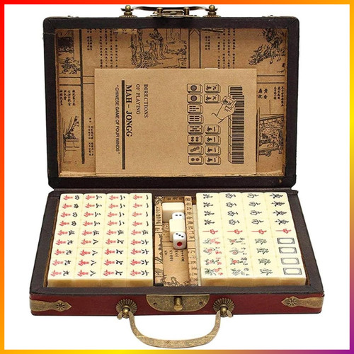 Mahjong set antik - mahjong,