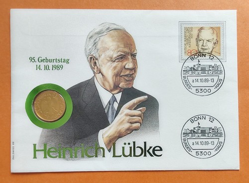Heinrich lübke numisbrief - lübke,
