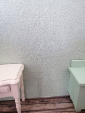 Vlies TAPETE,pastell-meergrün,schön f.die Puppenstube,30cmx53