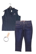 Damenmode Outfit Größe XXL mit Bonita Polotop in Gr. XXL und Armband