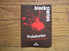 Blackstories Probekarten Promo NEU