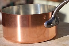 Kupfer Kasserolle gemarktet 20 cm  aus Frankreich. 2000 g schwer.