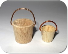 Miniatur Eimer, Holzeimer, Neu