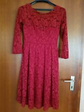 Neu Miusol Spitzenkleid Schulterfreies Abiball Abschlussfeier Hochzeit Rot, Gr.M