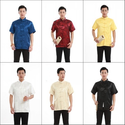 Herren kurz hemd satin - hemd,