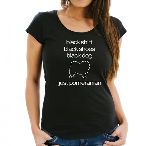 Pomeranian black dog damen - black,