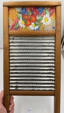 Altes antikes Waschbrett aus Holz Dubl Handi vintage Werbegeschenk Reklame