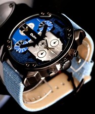 Monster Watch XXL Herren Armband Uhr Dual Timer Chrono Optik NEU