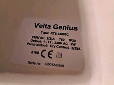 velta Genius Type RTS94002C mit 038 WUM-01A Fussbodenheizung Steuerung
