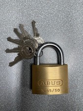 ABUS Vorhängeschloss Messing 45/50 mit 6 Schlüsseln