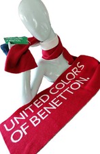 Logo-Schriftzugs United Colors of Benetton UNISEX Schal 2farbig ca.2m ROT