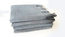 4 IKEA LENDA Gardinen + Schals, dunkelgrau, 140x300 cm + 4 Vorhangstangen *TOP!*