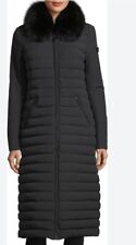 Peuterey "Zambla" leichter Daunenmantel schwarz 40/M,L Echtpelz extra lang Neu