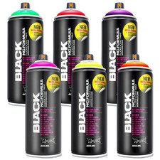 Montana BLACK INFRA Neon Spray Farben Schwarzlicht UV Aktiv Floureszierend Lack
