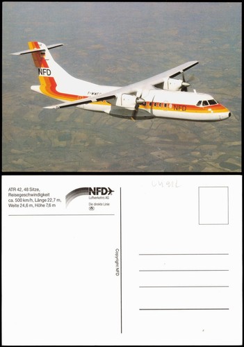 Ansichtskarte flugzeug - ansichtskarte,