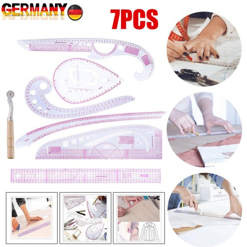 7stk schneiderlineal set - schneiderlineal,