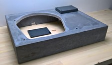 Garrard 401 New GFR Concrete Plinth / Glasfaserbeton Zarge 10'' - 14" 