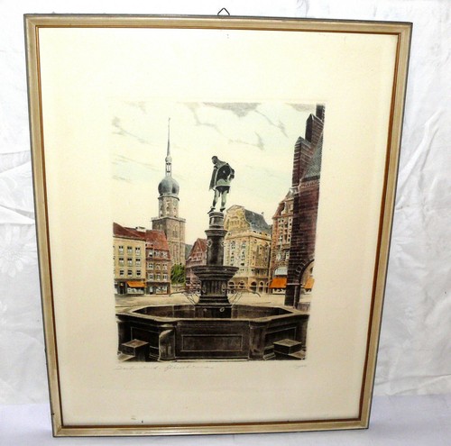 Siegel original farb radierung - siegel,