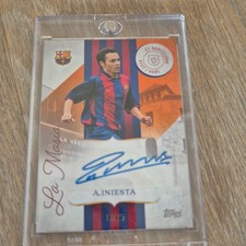 Andres Iniesta /25 Auto Topps FC Barcelona 125 Years Anniversary 2024/25 No PSA