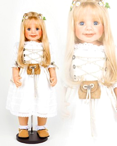 Künstlerpuppe chrissi - cm,,
