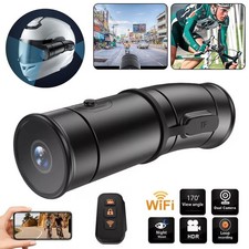 Neu！！Helmkamera motorrad Dashcam WIFI 4K Video Recorder Dual-Objektiv Nachtsicht