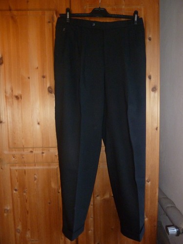 Feine schwarze schurwollhose - schwarze,