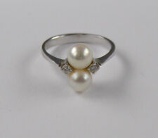 Weißgold 2 x Akoja Perle