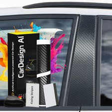 Dekor Carbon für Audi A4 B7 Avant Zierleiste Blende Tür Zubehör Tuning