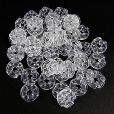50x Rundsteine 2 x 2 transparent für LEGO Vitrinen Figuren 4032 2x2