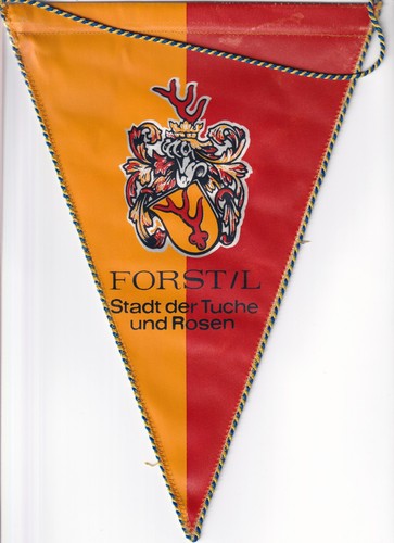 Ddr wimpel forst stadt - forst/l-stadt, der