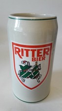 alter Bierkrug 2 L Dortmunder Ritter Bier Brauerei 