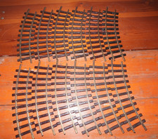 O.23] 12x LGB/Playmobil 1100/4354 gebogene Gleise R1 30 Grad (guter Zustand)
