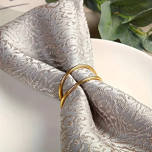 Serviettenringe gold - 6,