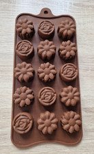 Silikonform hohe Blumen für