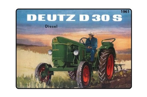 Blechschild 20x30 deutz s - blechschild,