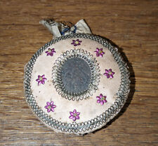 antik Breverl Reliquien Wallfahrt Heiligen Klosterarbeit Medaillon